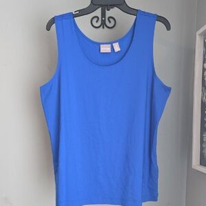 Chico's Royal Blue Layering Tank Top Size 3 Chico's